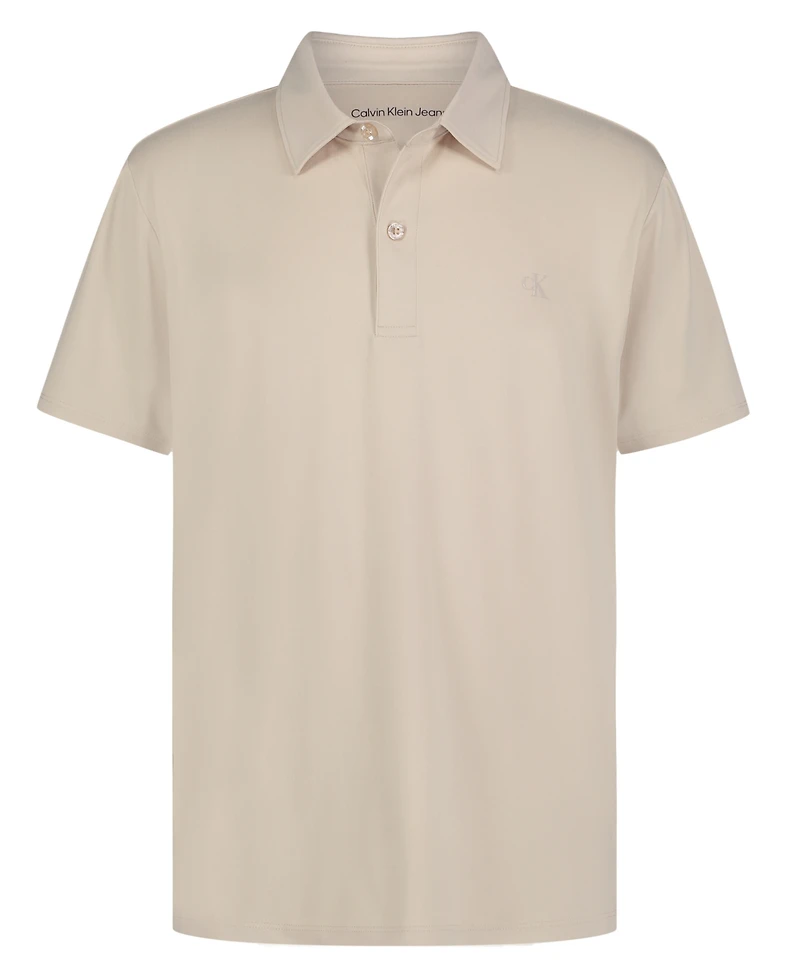 Calvin Klein Boys 8-20 Monogram Detail Tech Polo Shirt