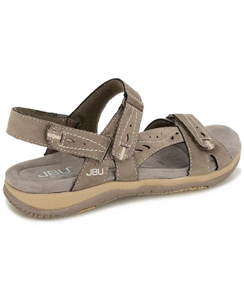 Jbu Women's Stephie Wide Flat Sandal