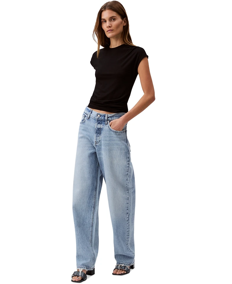 Calvin Klein Jeans Women's 90s Loose-Fit Rigid Jeans