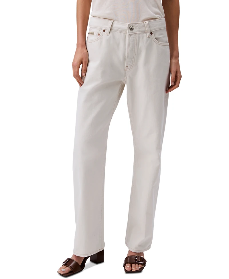 Calvin Klein Jeans Women's 90s Straight-Leg Rigid Jeans