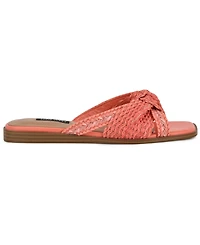 Nine West Women's Omansa Square Toe Casual Flat Sandals
