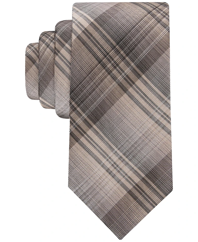 Calvin Klein Men's Beagle Plaid Tie