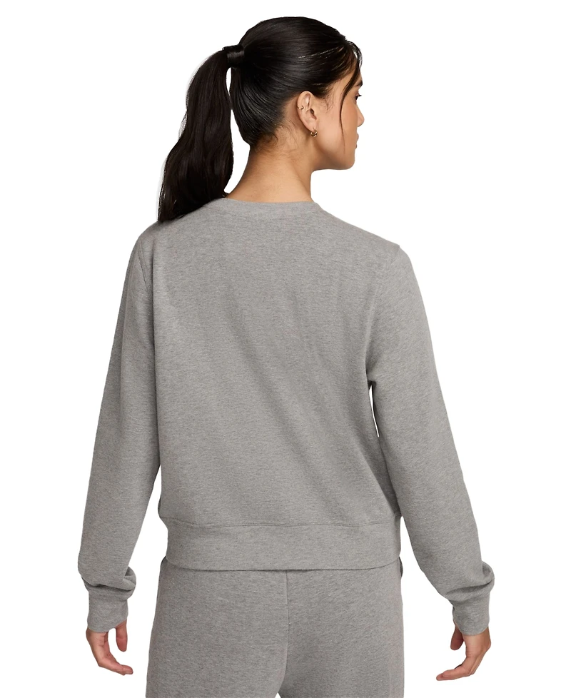 Nike Women's Dri-fit One Crewneck French Terry Sweatshirt