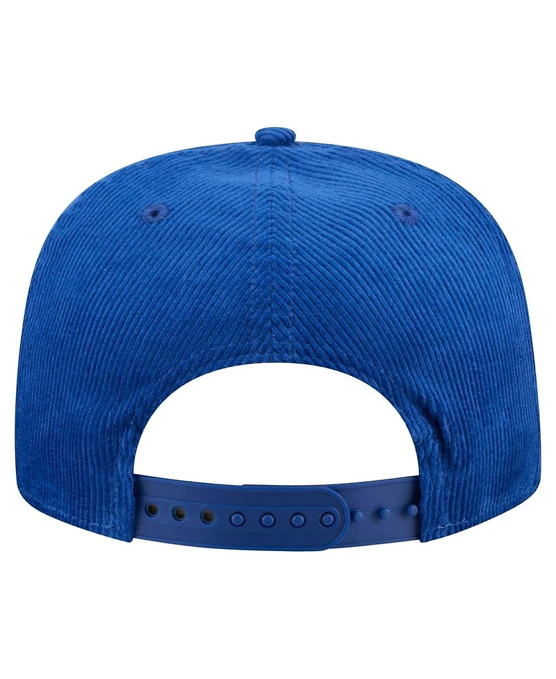 New Era Men's Royal Atlanta Braves Full Circle Corduroy Golfer Adjustable Hat