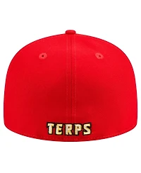 New Era Men's Red Maryland Terrapins 59FIFTY Fitted Hat