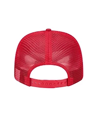 New Era Men's Scarlet San Francisco 49ers Adventure Camo Trucker 9SEVENTY Stretch-Snap Adjustable Hat
