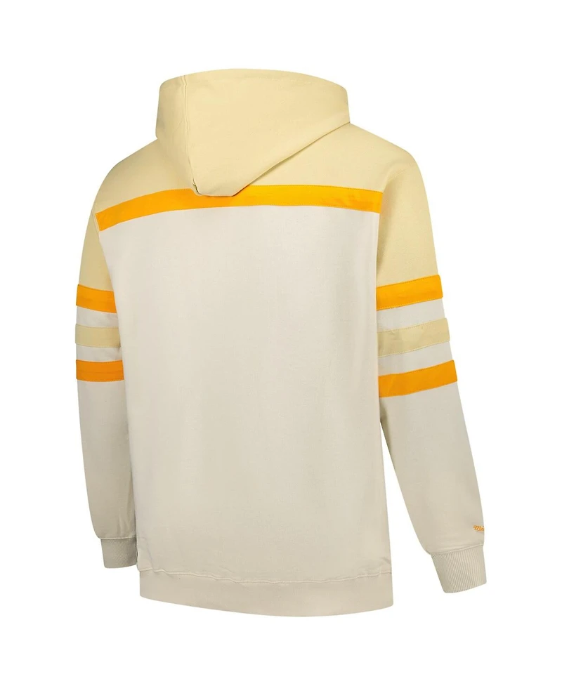 Mitchell & Ness Men's Cream Tennessee Volunteers Big Tall Head Coach Pullover Hoodie