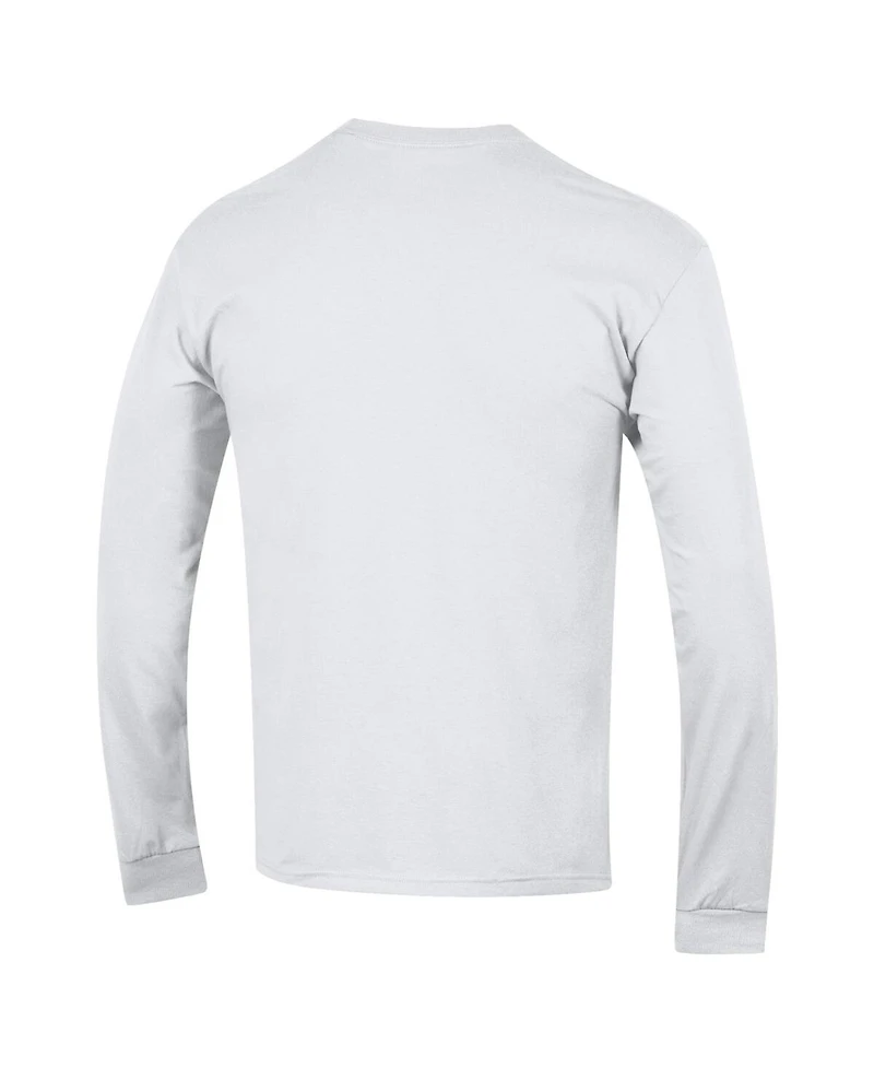 Champion Men's White Texas Longhorns Bevo Long Sleeve T-Shirt