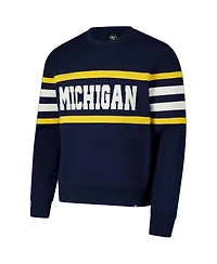 '47 Brand Men's Navy Michigan Wolverines Coaches Collection Pullover Sweatshirt