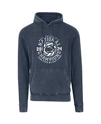 Image One Men's Denim Penn State Nittany Lions 2024 Ncaa Women's Volleyball National Champions Vintage Raglan Pullover Hoodie