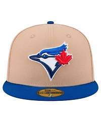 New Era Men's Khaki Toronto Blue Jays 59FIFTY Fitted Hat