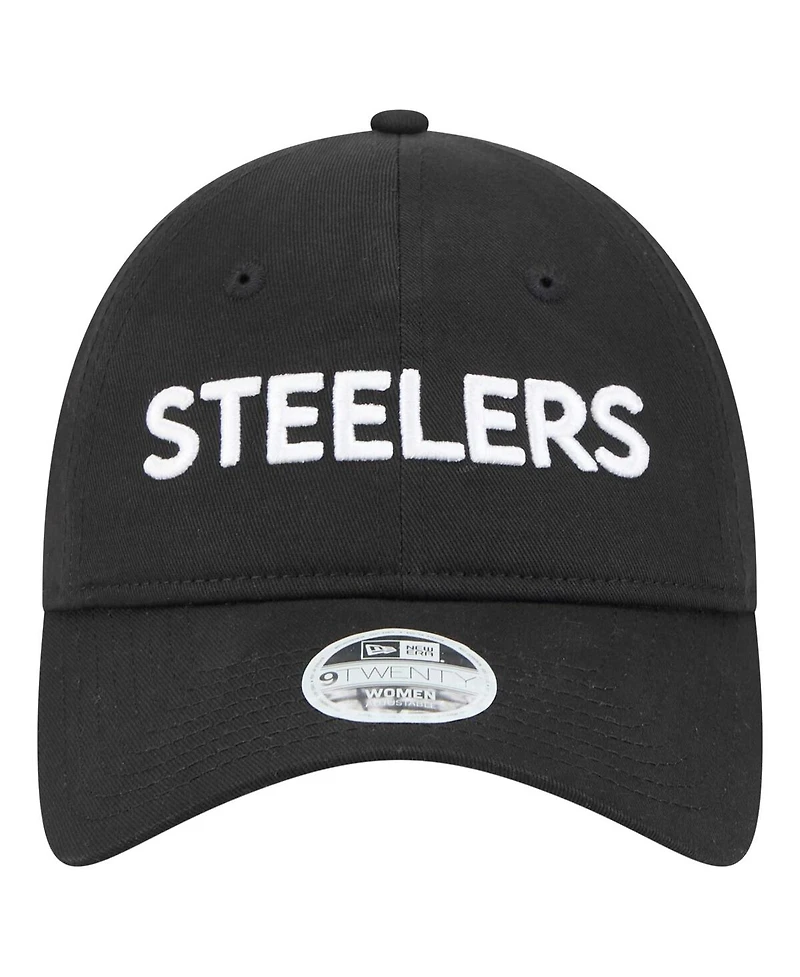 New Era Women's Black Pittsburgh Steelers Cece 9TWENTY Adjustable Hat