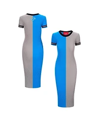 Staud Women's Blue/Silver Detroit Lions Colleen Dress