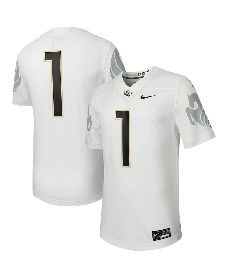 Nike Men's 1 White Ucf Knights Untouchable Replica Football Jersey