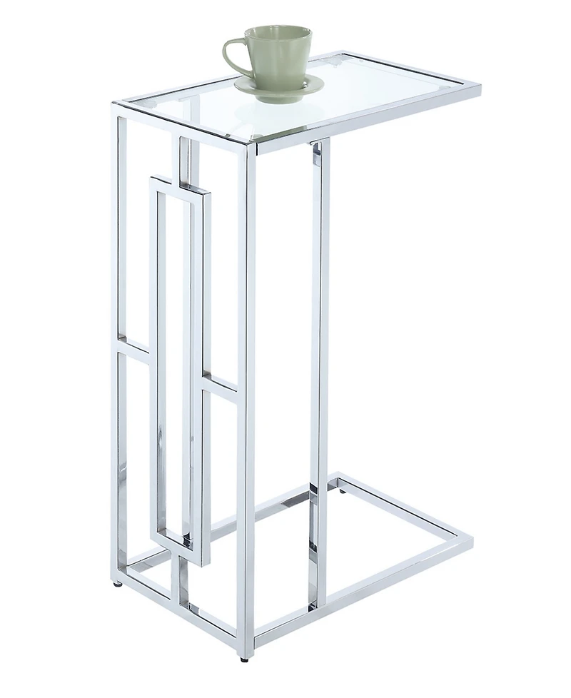 Convenience Concepts Town Square Chrome C End Table