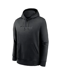 Nike Men's Black Michigan State Spartans Statement Wordmark Lockup Pullover Hoodie