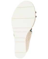 Gentle Souls Women's Evora Beaded Wedge Sandals