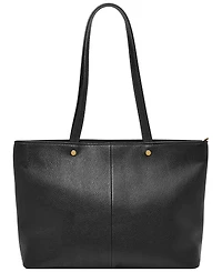 Fossil Jessie Leather Top Zip Tote Bag