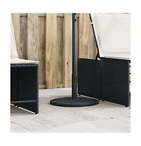 vidaXL Parasol Base Black Pe (Polyethylene) and concrete 26.5 lbs