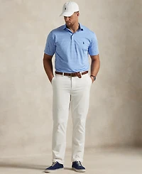Polo Ralph Lauren Men's Big & Tall Airflow Stretch Striped Performance Polo Shirt