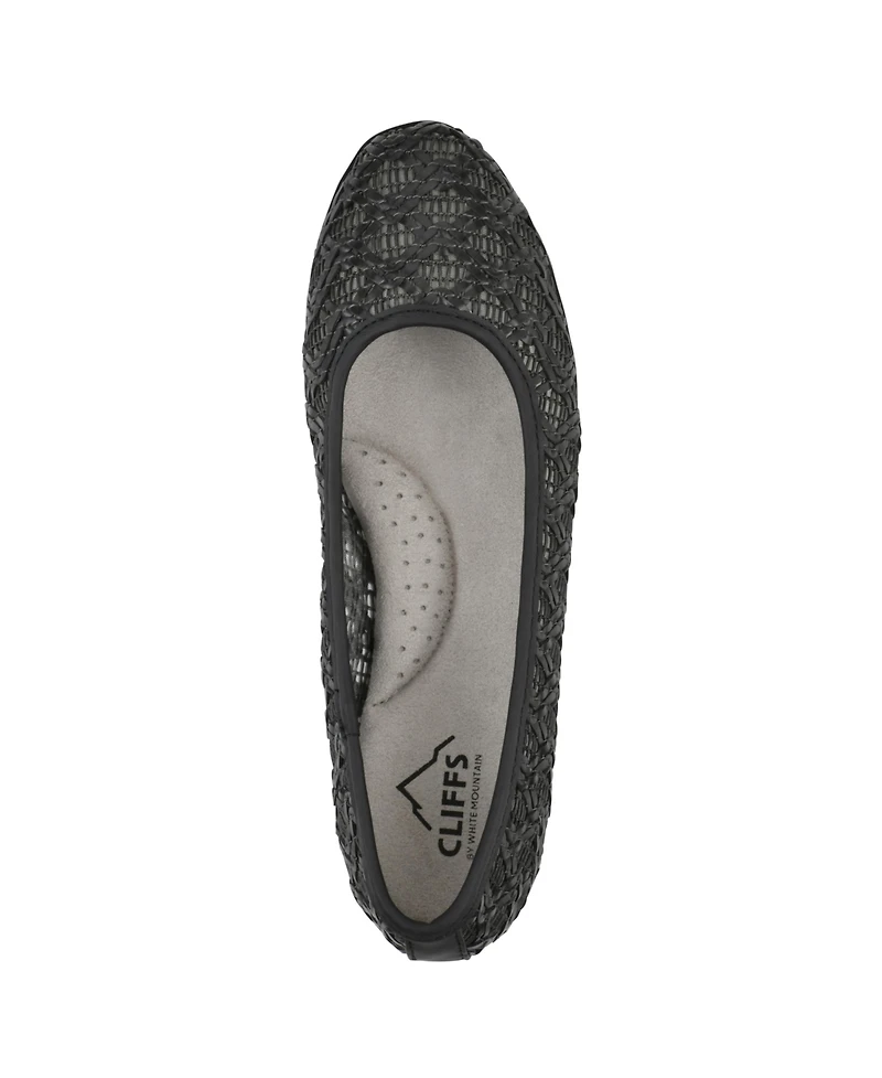 Cliffs by White Mountain Women's Cariann Ballet Round Toe Flats