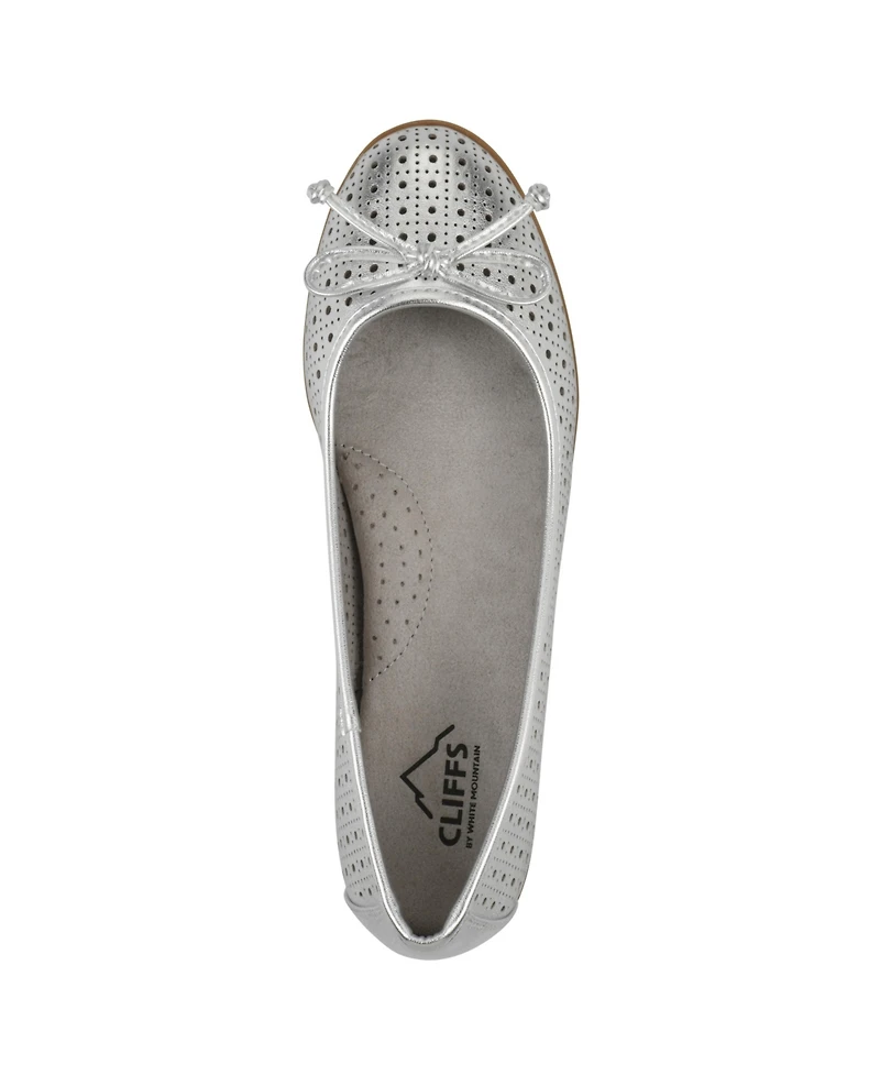 Cliffs by White Mountain Women's Cheryl Ballet Round Toe Flats