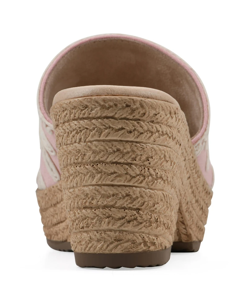 Cliffs by White Mountain Women's Biancia Wedge Slip-On Sandals