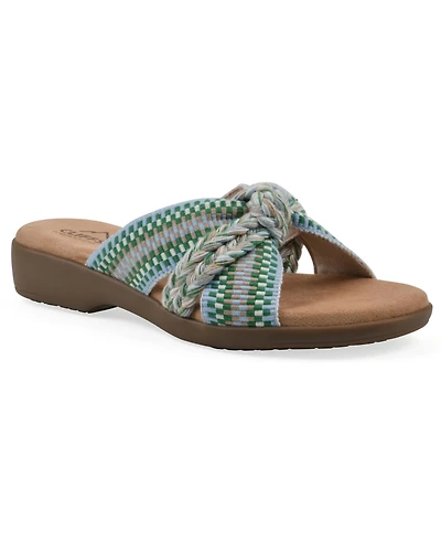 Cliffs by White Mountain Women's Blinding Slide Slip-On Sandals