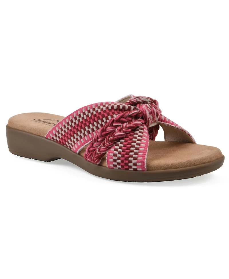 Cliffs by White Mountain Women's Blinding Slide Slip-On Sandals