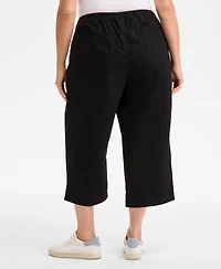 Style & Co Plus Pull-On Cropped Pants, Exclusively at Macy's