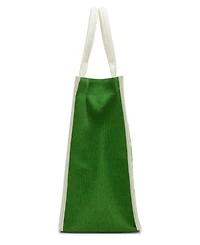 Betsey Johnson Queen of The Green Canvas Large Tote Bag