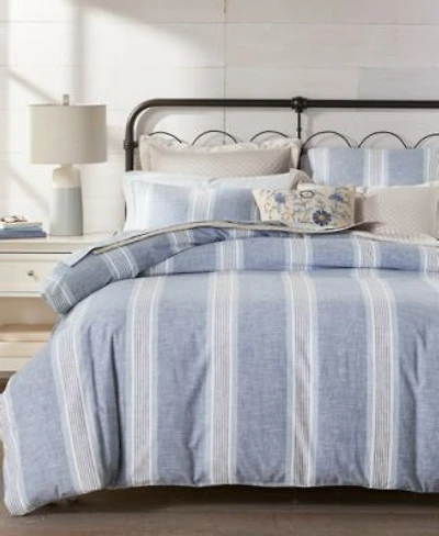 Charter Club Clifton Cotton Linen Stripe Comforter Sets Exclusively At Macys