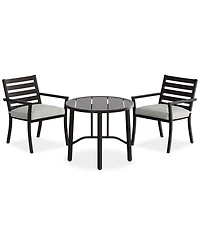 Astaire 3pc Bistro Dining Set (32" Round Table + 2 Chairs), Created for Macy's
