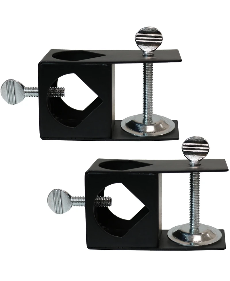 Outdoor Easy-to-Install Metal Patio Balcony Deck Railing Torch Lantern Light Clamp Set