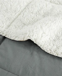 Unikome Sherpa Reversible Comforter, Queen