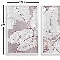 Palm Leaf Prints Set of 2