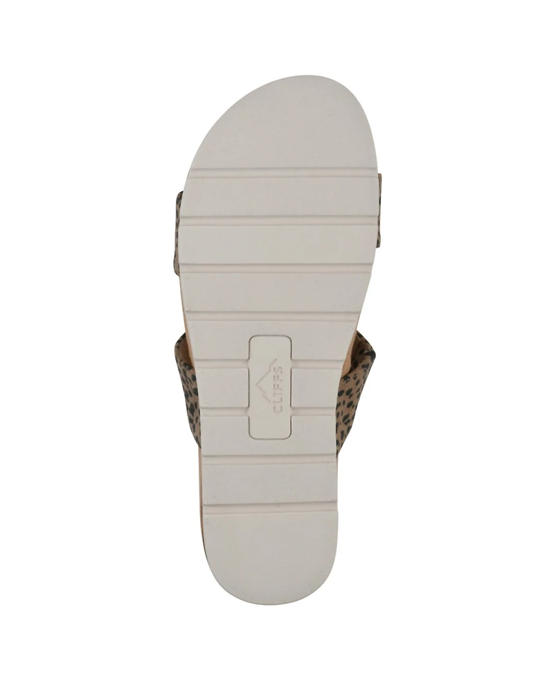 Cliffs by White Mountain Women's Tahlie Slide Slip-On Sandals
