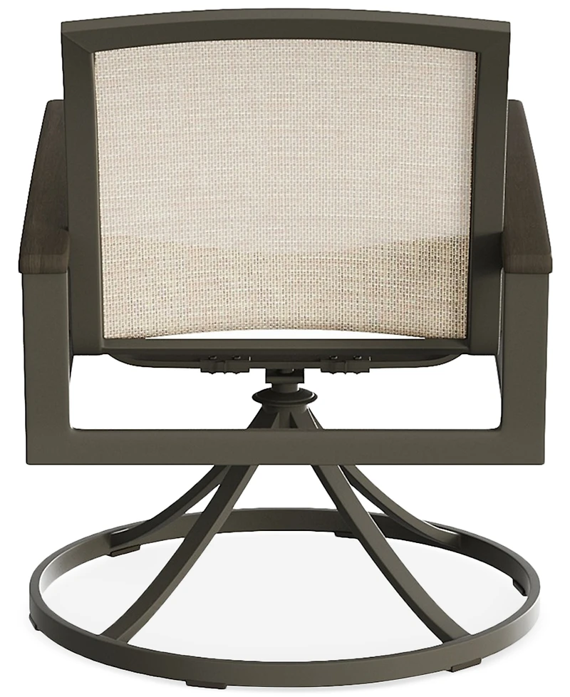 Bartow Outdoor Dining Swivel Chair, Created for Macy's