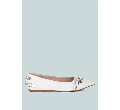 Golini Belt Buckle Detail Ballerinas Women