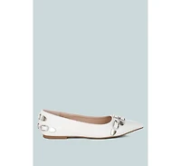 Golini Belt Buckle Detail Ballerinas Women