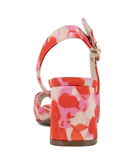 Jones New York Women's Ondree Slingback D'Orsay Peep Toe Block Heel Sandals