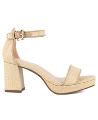 Jones New York Women's Herliza Platform Block Heel Dress Sandals
