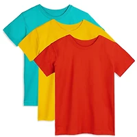 Mightly Kids 3pk Fair Trade Organic Cotton Classic Fit Tees