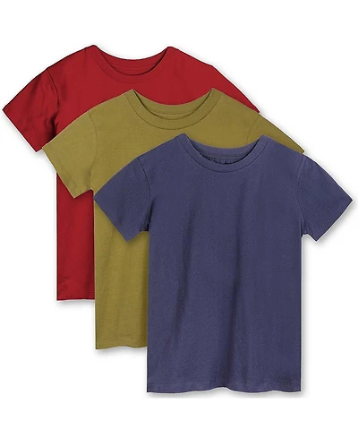 Mightly Kids 3pk Fair Trade Organic Cotton Classic Fit Tees