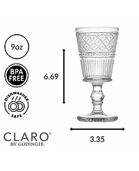 Godinger Claro Goblets - 9oz., Set of 4