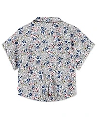 Levi's Big Girls Floral Twist Button Up Top