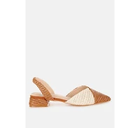 Kinjay Pointy Toe Slingback Sandals