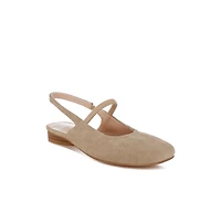 Bounzi Soft Suede Leather Slingback Sandals