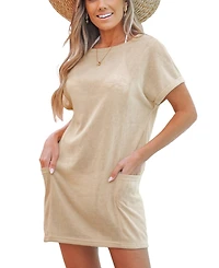 Cupshe Women's Seaside Cover-Up Mini Beach Dress