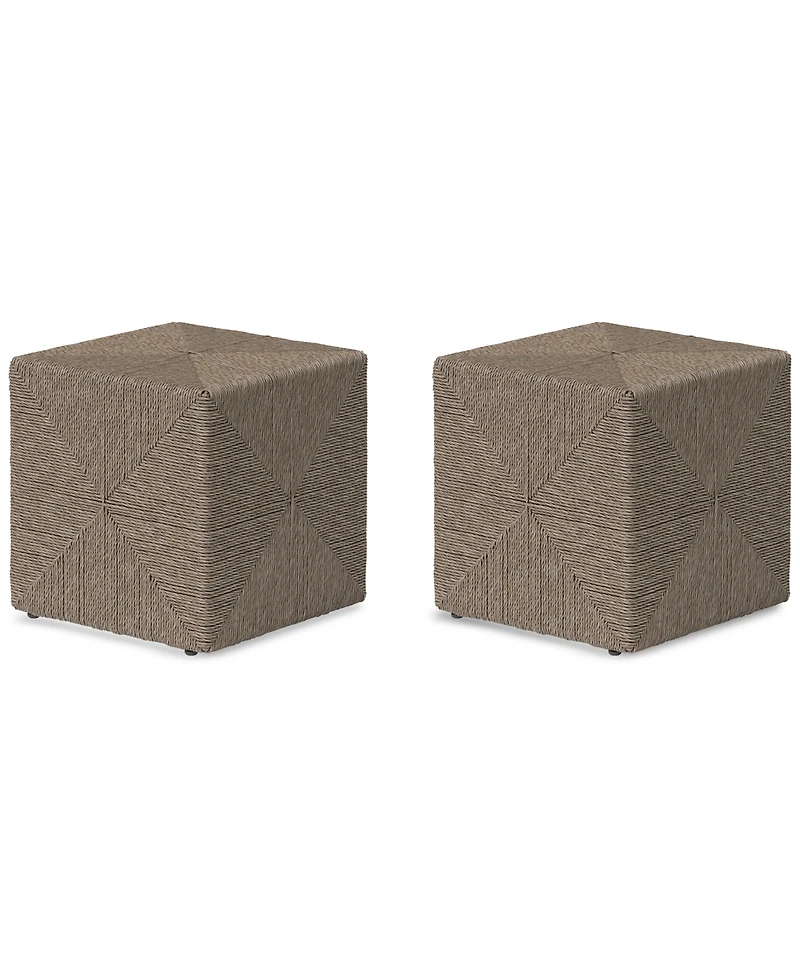 Sonetta Outdoor Seating Cube, Set of 2, Created for Macy's